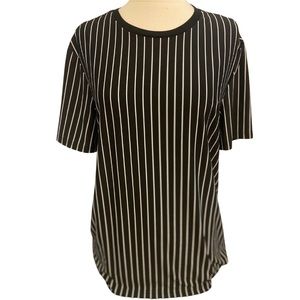 💛 SHEIN oversized short sleeve striped shirt, long size S, spandex fabric